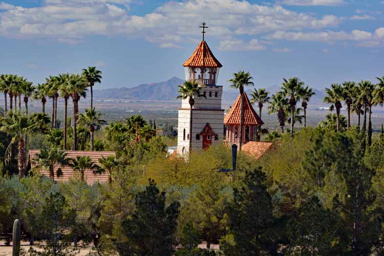 scenic with tower
